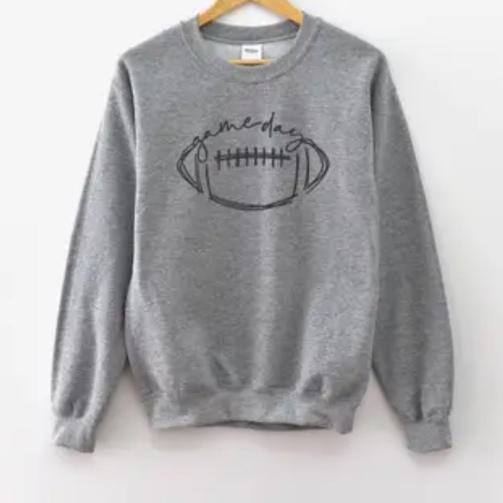 NWT Gray Gameday Football Sweatshirt